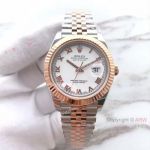 (EW) Replica Rolex Datejust II White Roman Dial 2-Tone Rose gold Watch ETA3255